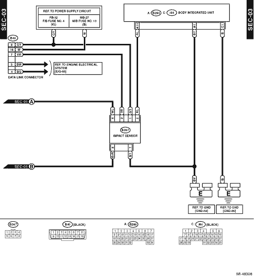 Subaru Crosstrek Service Manual - Security system Wiring diagram ...